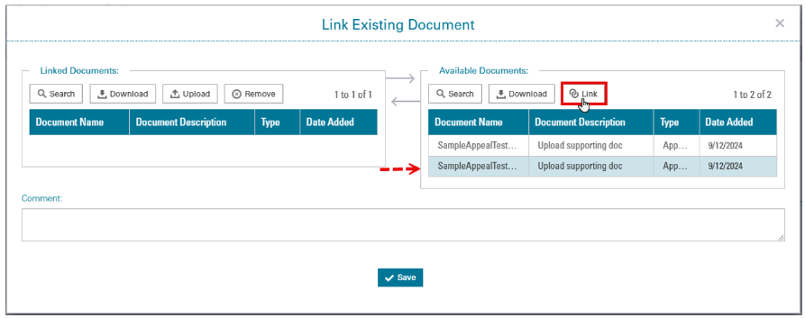 Link Supporting Documents